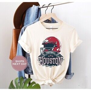 Houston Football Shirt, Retro Houston Football T-Shirt